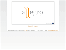 Tablet Screenshot of allegrogallery.com